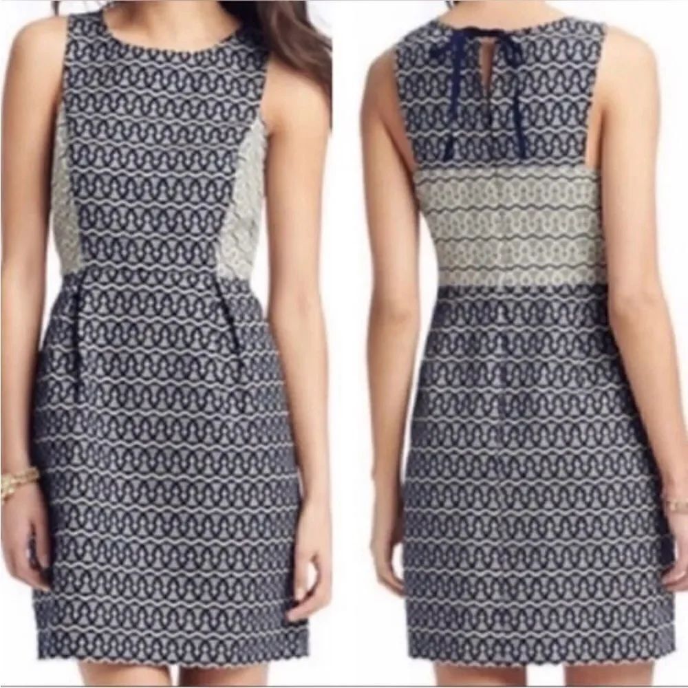 NWT Ann Taylor Loft Fit and Flare Patterened Dress - Size 6 Petite 6P